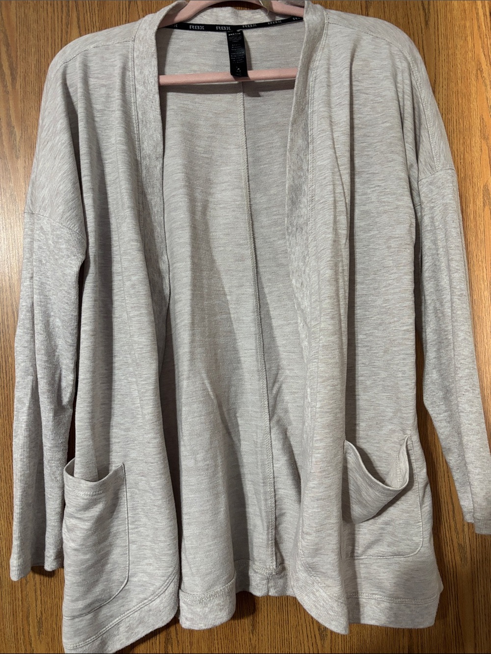 RBX Light Gray Heather Open Cardigan